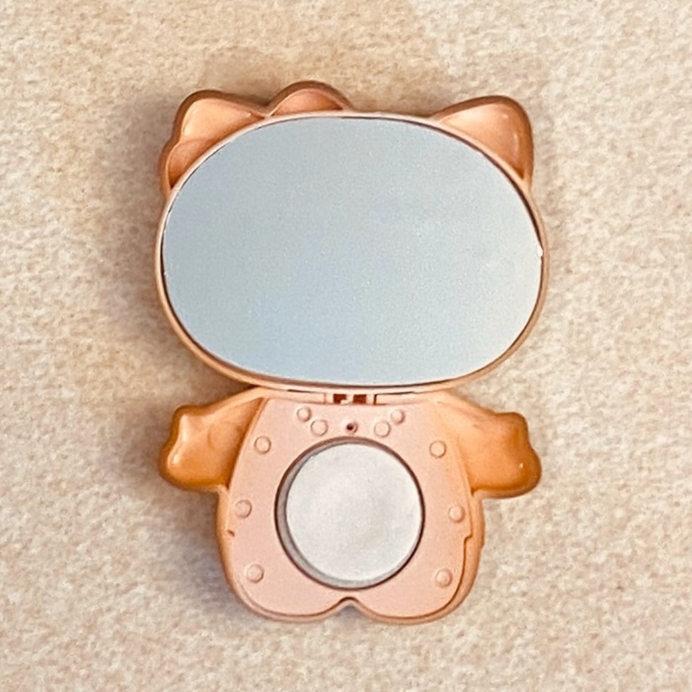 HELLO KITTY Mobile Ph Holder Back Sticker Foldable/Rotatable Makeup Mirror, NIP - Picture 3 of 11